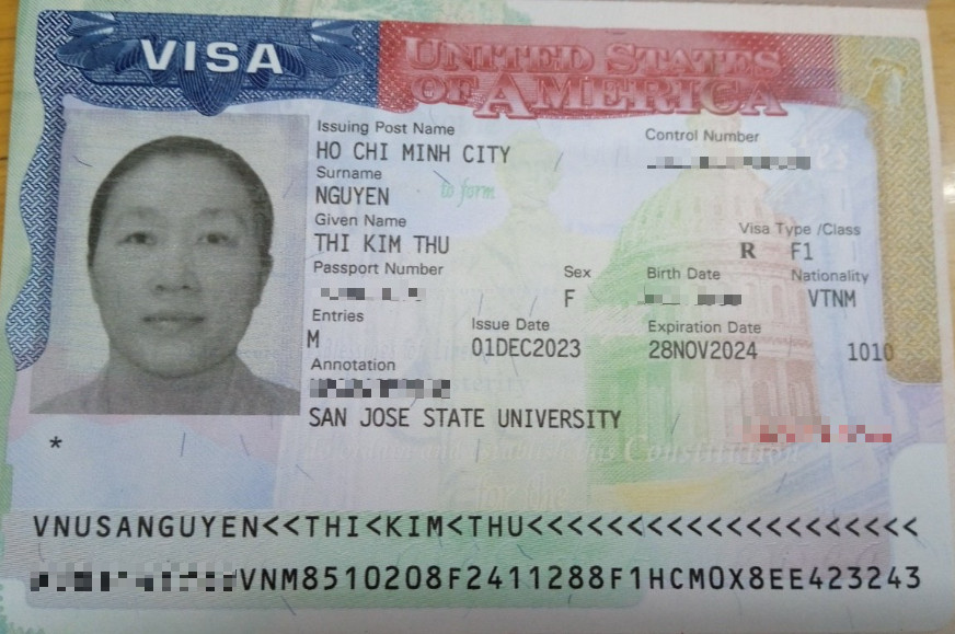 Chúc mừng học sinh Nguyễn Thị Kim Thu đã đạt Visa du học Hoa Kì 2023