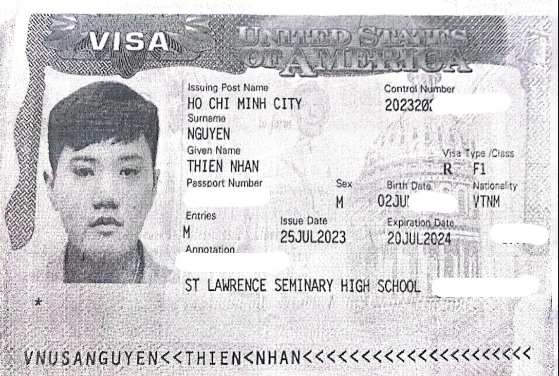 Chúc mừng học sinh Nguyễn Thiện Nhân đã đạt Visa du học Hoa Kì 2023